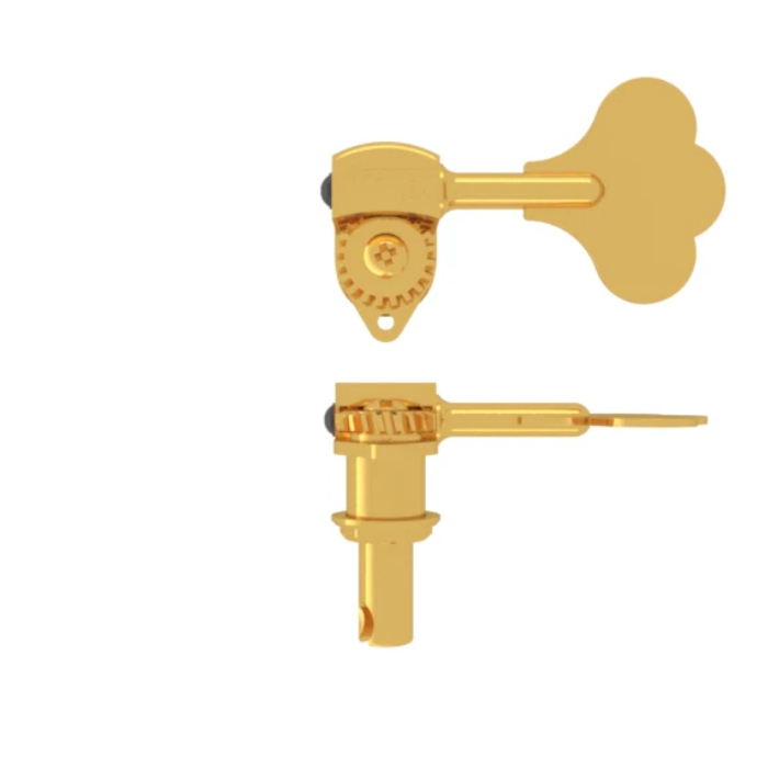 Hipshot 20670G Clover Key Licensed Ultralite Bass Tuning Key 3/8", Gold