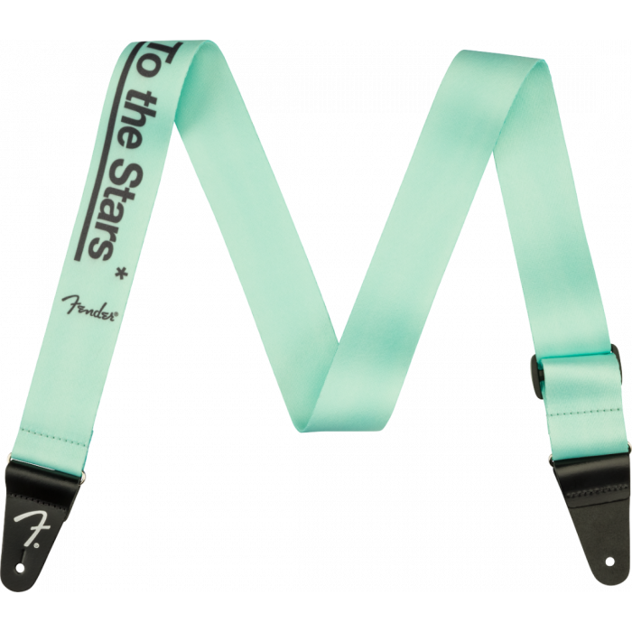 Genuine Fender Tom DeLonge To The Stars Guitar Strap, Surf Green