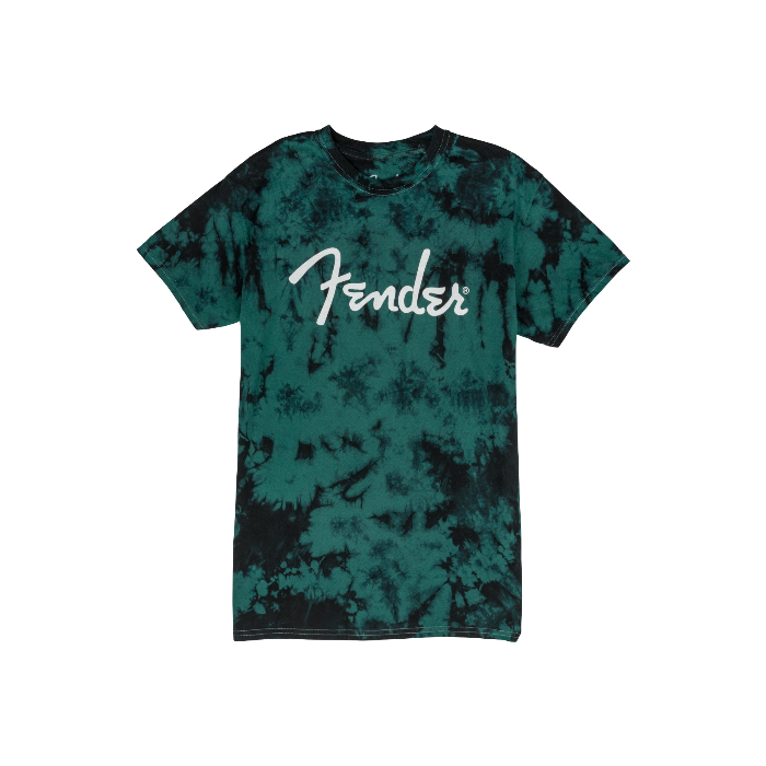 Genuine Fender Guitars Tie-Dye Logo Tee T-Shirt, Blue, XXL, 2XL