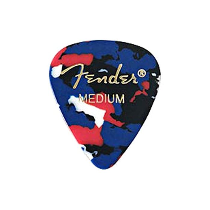 Fender 351 Classic Celluloid Guitar Picks - CONFETTI, MEDIUM - 12-Pack (1 Dozen)