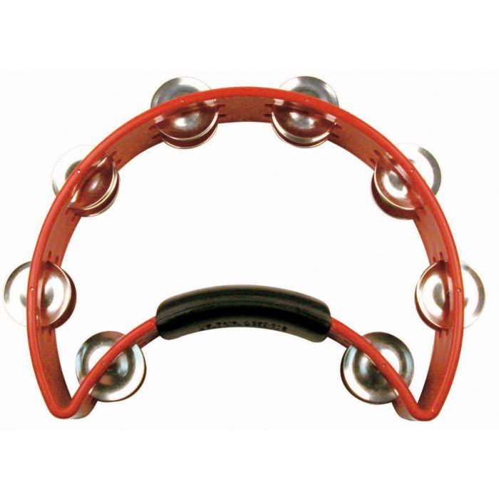 Rhythm Tech RT1030 Red Tambourine - Nickel Jingles