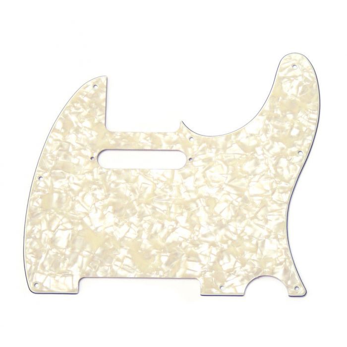 Genuine Fender 4-ply AGED WHITE PEARLOID Standard Tele/Telecaster Pickguard