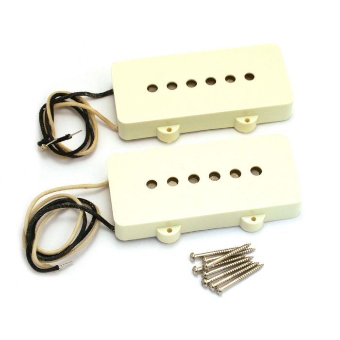 Genuine Fender Pure Vintage '65 Jazzmaster Guitar Pickups Set - AGED WHITE