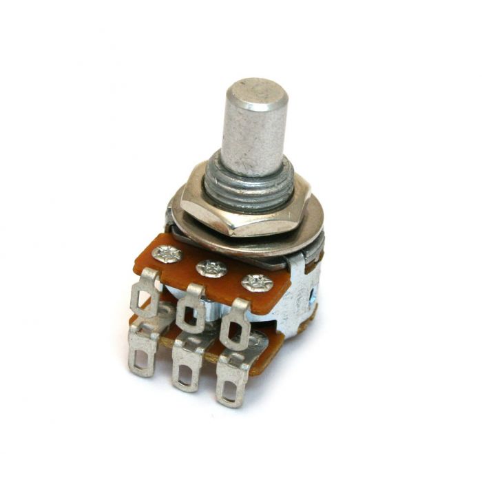 Genuine Fender 250K Pickup Pan Potentiometer, 3/8" Solid Shaft Guitar Pot