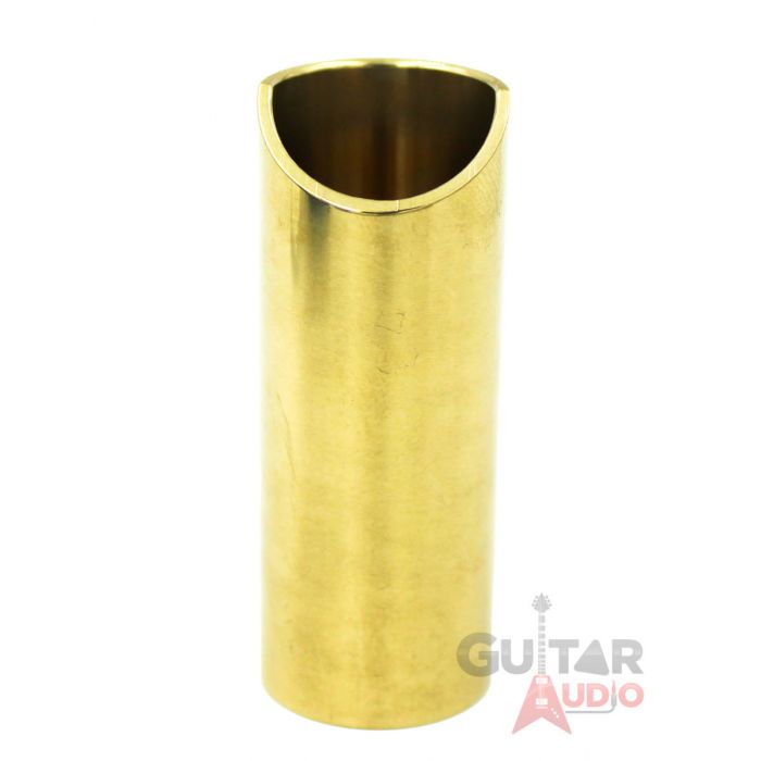 The Rock Slide, Polished Brass Guitar Slide, Medium