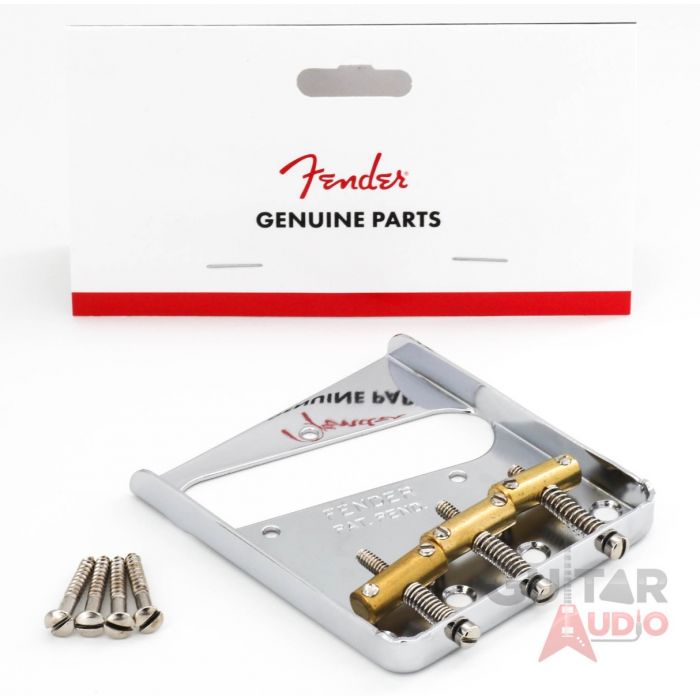 Genuine Fender American/Mexican Vintage Telecaster 3-Saddle Tele Bridge - Chrome