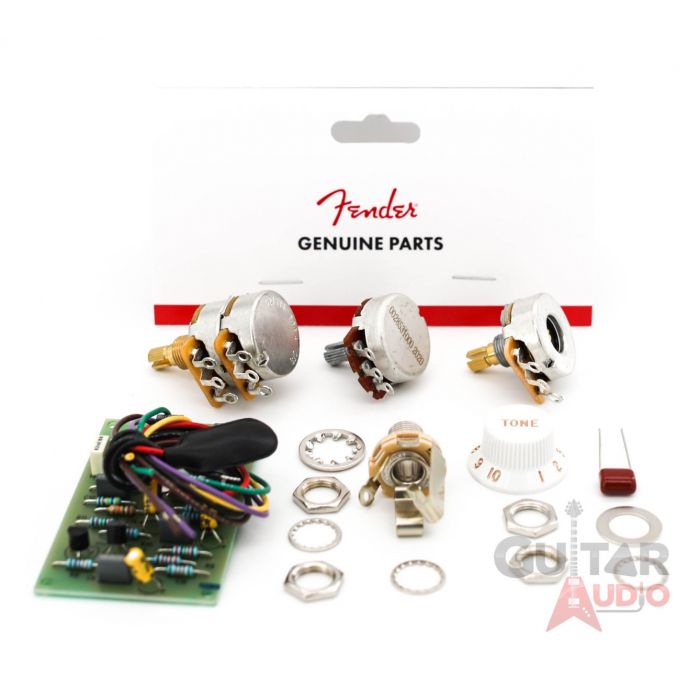 Genuine Fender Stratocaster Active Pre-Amp 25DB Mid Boost Upgrade Wiring Kit