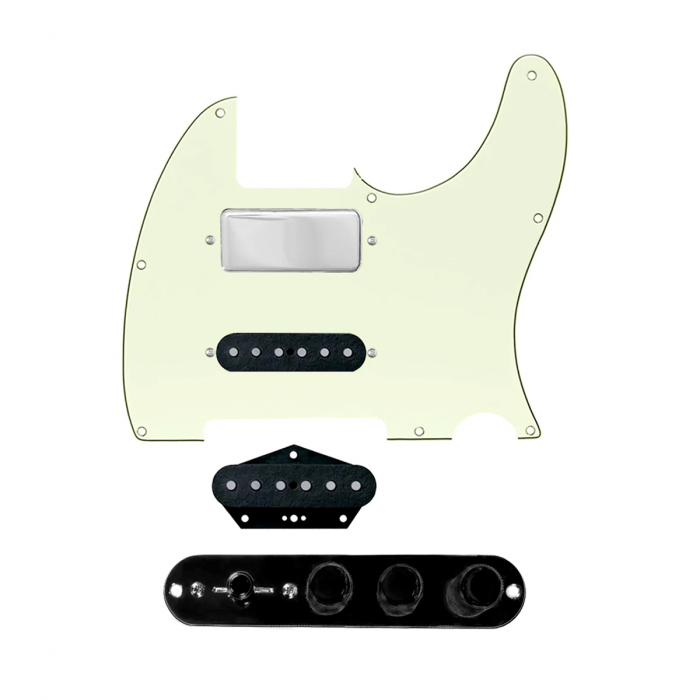 920D Custom Mason Style Loaded Pickguard for Nashville Tele With Mint Green Pickguard and TMAS-B Control Plate