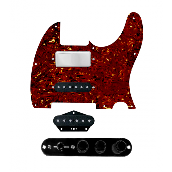 920D Custom Mason Style Loaded Pickguard for Nashville Tele With Tortoise Pickguard and TMAS-B Control Plate