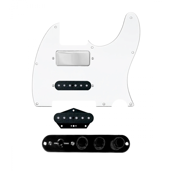 920D Custom Mason Style Loaded Pickguard for Nashville Tele With White Pickguard and TMAS-B Control Plate