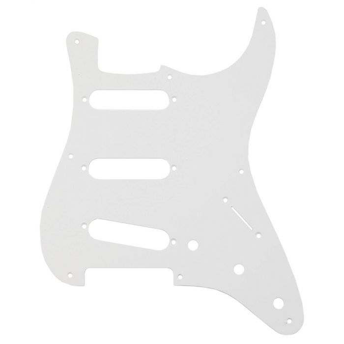 Genuine Fender '56/'59 Strat/Stratocaster Guitar Pickguard, 1-Ply EGGSHELL WHITE