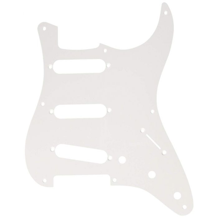 Genuine Fender '57 Strat/Stratocaster 8-Hole 1-Ply Guitar Pickguard - WHITE