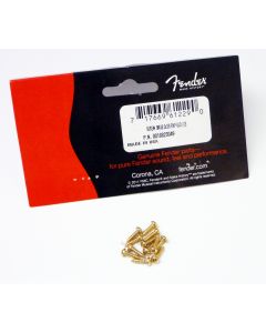 Genuine Fender Guitar Phillips Head GOLD Tuner/Machine Head Screws - Pkg of 12