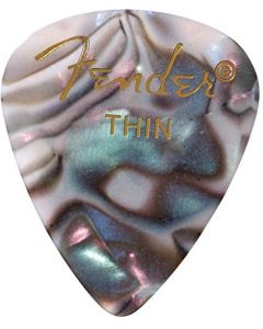 Fender 351 Premium Celluloid THIN Guitar Picks - 144 Count (Gross) ABALONE