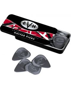 (12 Picks) EVH Eddie Van Halen .60mm Dozen Nylon Guitar Picks w/ Collector Tin