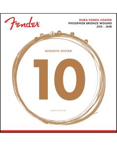 Genuine Fender 860XL Phosphor Bronze DuraTone Acoustic Guitar Strings 10-48