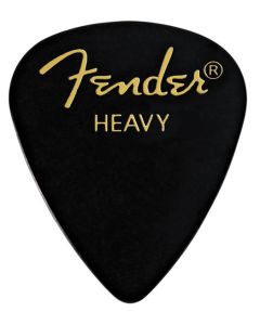 Fender 351 Classic Celluloid Guitar Picks - BLACK - HEAVY - 144-Pack (1 Gross)