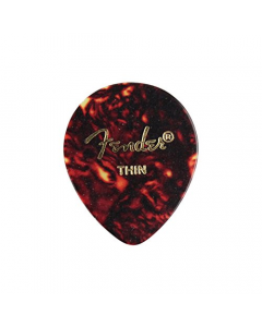 Fender 347 Classic Celluloid Guitar Picks - SHELL, THIN - 12-Pack (1 Dozen)