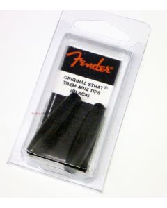 Genuine Fender Stratocaster Strat BLACK Tremolo/Trem Arm Tips - Pack of 2