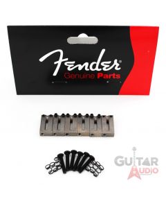 Genuine Fender American Standard Satin Chrome Strat/Tele OFFSET Bridge Saddles