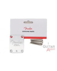 Genuine Fender AM/American Series Corona Neck Plate with Microtilt - Chrome