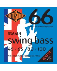 Rotosound Swing Bass Nickel Roundwound Bass Strings - RS66LN, LIGHT 45-100