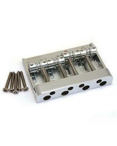 Genuine Fender HIMASS 4-String 5-Hole Chrome Jazz/Precision Badass Bass Bridge