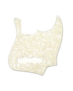 Genuine Fender Standard Jazz/J-Bass WHITE PEARL MOTO 10-Hole, 4-Ply Pickguard