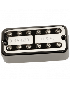 DiMarzio New'Tron Filter'Tron Guitar NECK Pickup - Nickel Cover w/ Black Insert