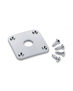 Schaller Input Jack Plate for Gibson Les Paul Guitar - CHROME - 15190200