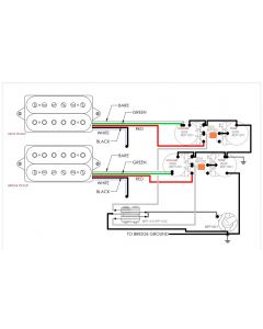 DiMarzio Wiring Harness for Les Paul Guitar - GW2101