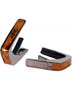 Thalia X Taylor Guitars Logo on AAA Koa Capo, Black Chrome