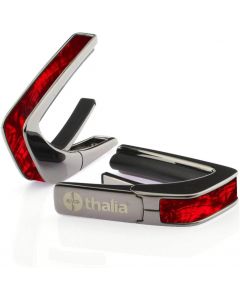 Thalia Shell Collection Guitar Capo - Red Angel Wing, Black Chrome