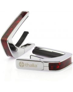 Thalia Shell Collection Guitar Capo - Crimson Paua Inlay, Chrome