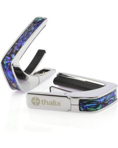 Thalia Shell Collection Guitar Capo - Blue Abalone Inlay, Chrome