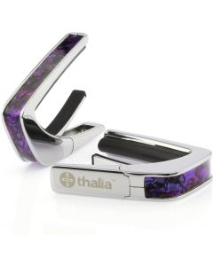 Thalia Shell Collection Guitar Capo - Purple Paua Inlay, Chrome