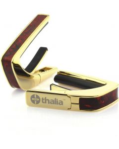 Thalia Shell Collection Guitar Capo - Crimson Paua Inlay, 24k Gold