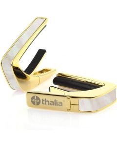 Thalia Shell Collection Guitar Capo - White Mother of Pearl, 24k Gold