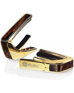 Thalia Shell Collection Guitar Capo - Tennessee Whiskey Wing Inlay, 24k Gold