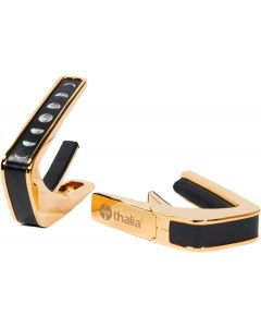 Thalia Deluxe Series Guitar Capo - Moon Phases on Pearl, 24k Gold