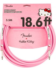 Fender X Hello Kitty Official 18.6' ft Instrument/Guitar Cable, Pink