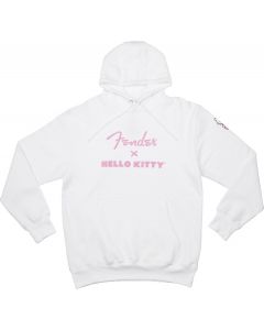 Fender X Hello Kitty Official White Hoodie Sweatshirt, SMALL (S)