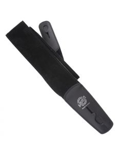 Lock-It Deluxe Series 2.75" Wide Guitar Strap - Black Suede