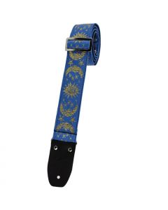 Henry Heller Vintage Deluxe Reissue Guitar Strap, Blue Moon Sparkle - HVDX-22