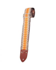 Henry Heller Vintage Deluxe Reissue Guitar Strap, Vintage Cream - HVDX-04