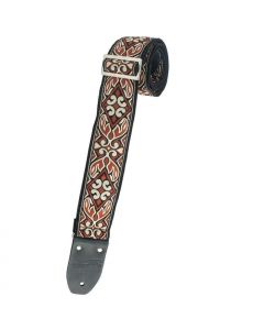 Henry Heller Vintage Reissue Guitar Strap, Jacquard Tan/Cream - HJQ2-02