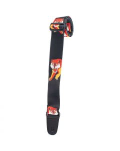 Henry Heller Artist Sublimination Series Guitar Strap, Tiger Tattoo, HSUB2-44