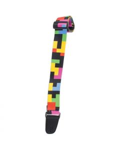 Henry Heller Artist Sublimination Series Guitar Strap, Tetris, HSUB2-49