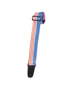 Henry Heller Artist Sublimination Series Guitar Strap, American Flag, HSUB2-63