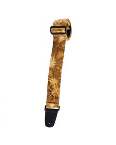 Henry Heller Artist Sublimination Series Guitar Strap, Gold Burst, HSUB2-71